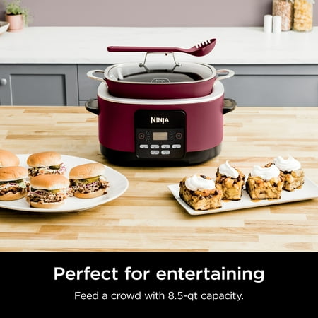 Ninja Foodi Possible Cooker 8.5qt Multi-Cooker, Cherry Tarte, MC1000WM, Red