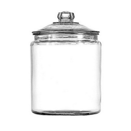 Anchor Hocking Heritage Hill Glass Jar with Lid, 1/2 GallonHalf-Gallon, Set of 1,