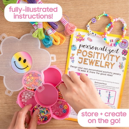 Just My Style Positivity Jewelry, Plastic, Boys and Girls, Child, Ages 6+