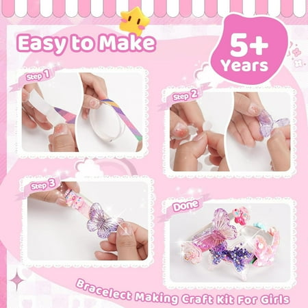 Friendship Bracelet Making Kit for Girls Toys 5-7, Arts and Crafts for Kids Girls Gifts, Toys for Girls 5 6 7 8 9 Years