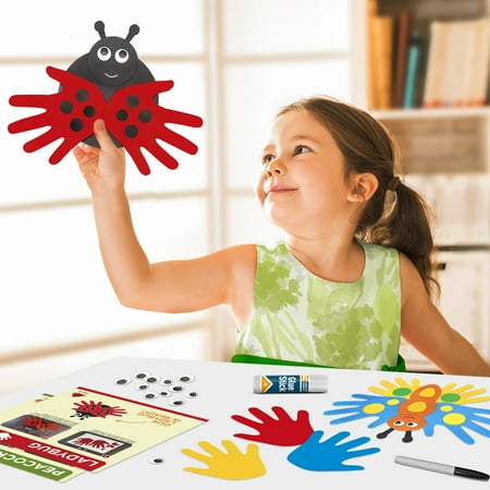 Arts and Craft Kit for Toddlers and Preschoolers, Easy Crafts for Kids Ages 3-5 ? Animal Craft Set Includes Supplies and Instructions