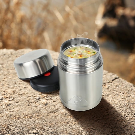 Ozark Trail 22 oz Double-Wall Vacuum-Insulated Stainless Steel Food Jar, Durable & Insulated, Perfect for Camping & Sports