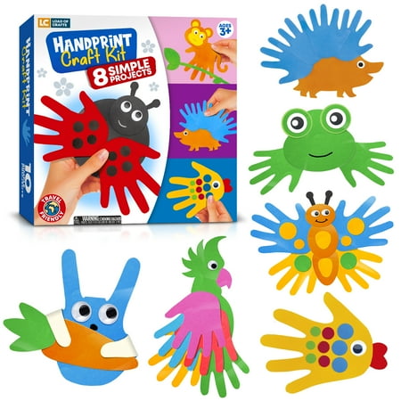 Arts and Craft Kit for Toddlers and Preschoolers, Easy Crafts for Kids Ages 3-5 ? Animal Craft Set Includes Supplies and Instructions