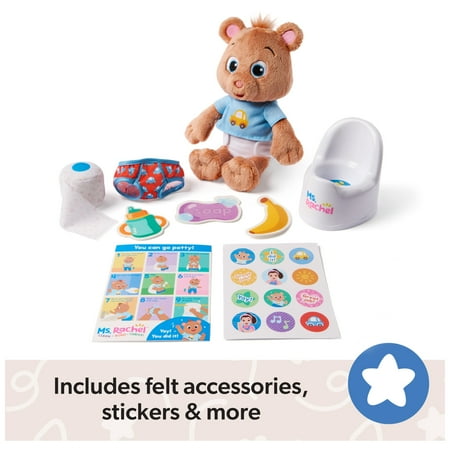 Ms. Rachel Official Potty Time with Bean Doll for 18 Months - 3+ Years
