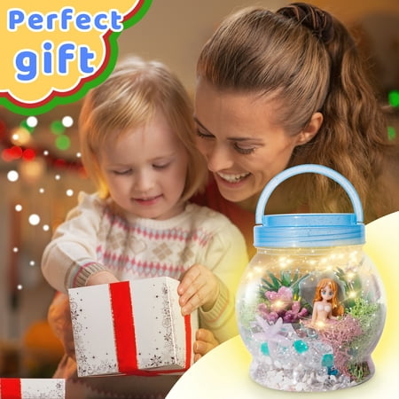 Dream Fun Girls Toys Gifts Age 5-12, Girls Craft Kits for 5 6 7 8 9 Year Old Kids Birthday Gifts Mermaid Night Light Girl Toys for Kid Child Ages 6 7 8 9 Arts and Crafts Sets for 6-12 Years