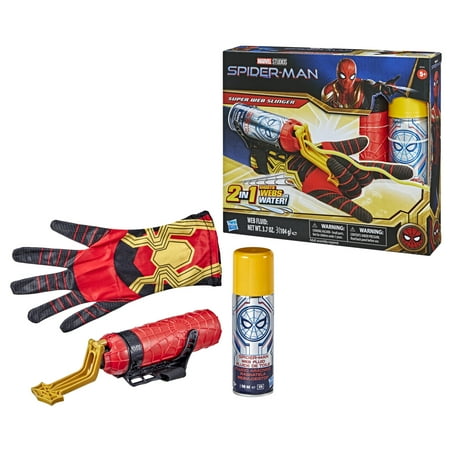 Marvel Spider-Man Super Web Slinger Role-Play with Fluid, Shoots Webs or Water, Costume Accessory