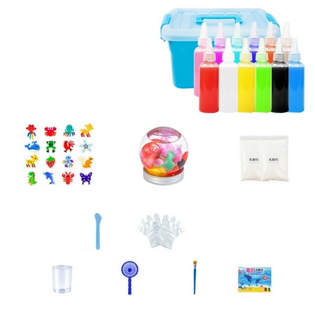 Magic Water Elf Toy Kit, Aqua Fairy Water Gel Kit with Magic Gels, 12 Sea Creature Molds. Christmas Gifts, Birthday Gifts, Arts & Crafts DIY STEM Kits for Kids ?12x60ml + 12 parts), Other, Set-D?12x60ml + 12 parts