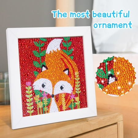 Gifts for 7 8 9 10 11 Year Old Girls: Art and Craft Kits for Kids 8-12 Birthday Gifts Toys for Girls Age 6-12 Fox Painting Kits for Children Dotz Paint by Number Supplies Present for Kids