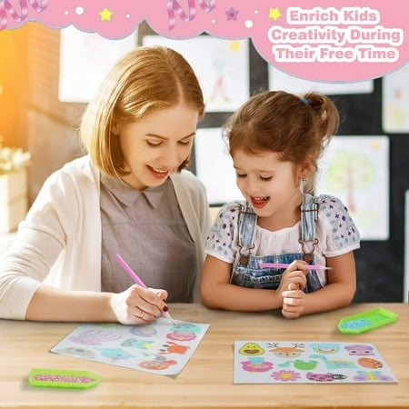 Arts and Crafts Supplies, Diamond Stickers DIY Craft Kits, Arts and Crafts for Kids, Toys for Girls Ages 5 6 7 8 9 10 11 12 Years Old