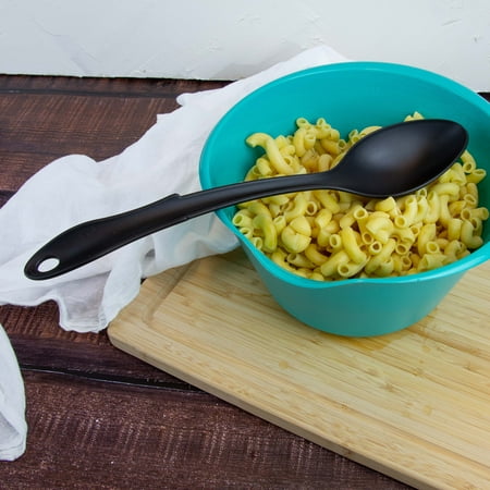 Mainstays 8-Piece Nylon Kitchen Utensil Set with Connector Ring, Black Plastic