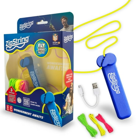 ZipString , Gift for Kids and Adults, As Seen on Shark Tank, Recommended Age 4+ years old, Bodacious Blue