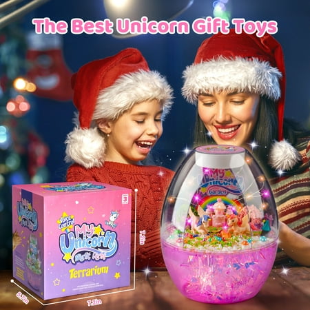 Flooyes Unicorn Terrarium Garden Craft Kit