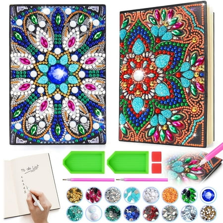 Craft Kits for Kids Age 6-8-9-10, Girls Birthday Presents for 5 7 11 12 Year Old Notebook Diamond Art Painting Kit Arts and Crafts for Kids Toys for 5-10 Year Old Girl Gifts Diary Cute Stationery Set