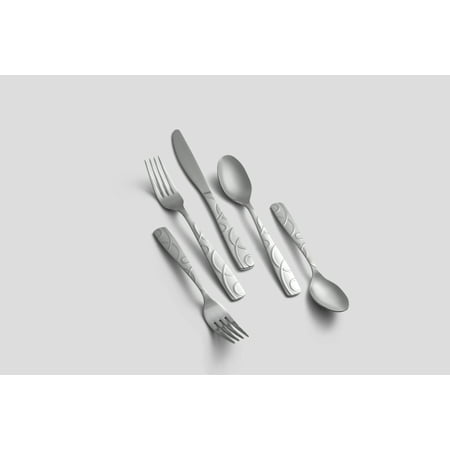 Cambridge Roam Sand 45-Piece Stainless Steel Flatware Set & Hostess Set (Service for 8)