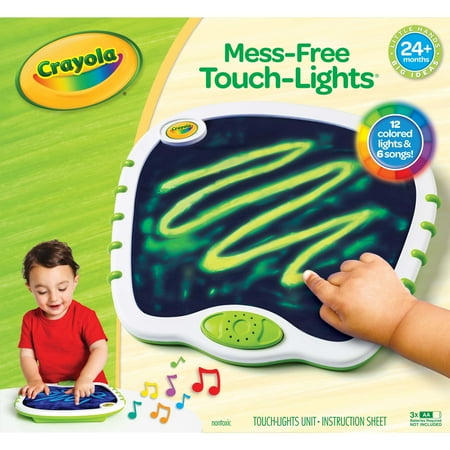 Crayola Touch Lights, Musical Doodle Board, Multi Sensory Light Up Toy, Gift for Toddlers