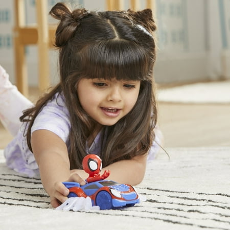 Hasbro Marvel Spidey and His Amazing Friends Web Crawler Toy, Spidey Action Figure and Vehicle