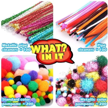 Arts and Crafts Supplies for Kids All in One DIY Crafting School Kindergarten