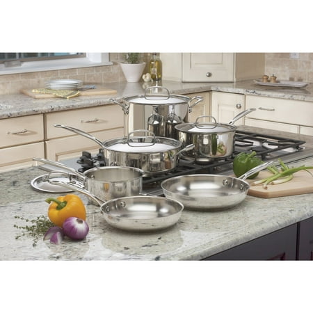 Cuisinart Chef's Classic Stainless Cookware 11 Piece Set, 77-11G
