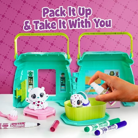 Crayola Scribble Scrubbie Pets Scented Spa Playset, Gift for Kids, Art Kit, Beginner Unisex Child