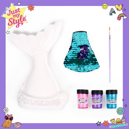 Just My Style Paint Your Own Mermaid Bank Art Kit, Child, Ages 6+