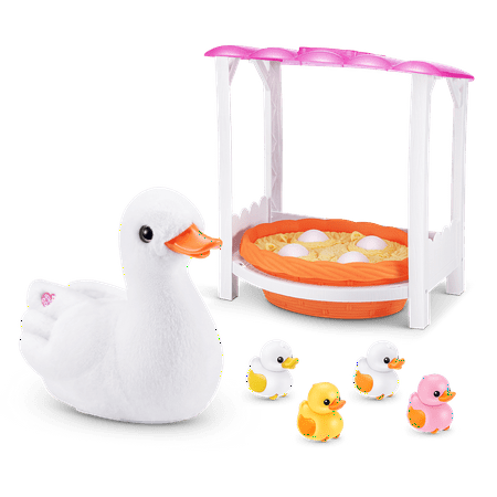 Pets Alive Mama Duck & Baby Surprise, Nurturing Play Surprise Hatching Interactive Girls Toy by ZURU