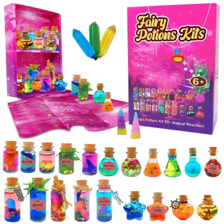 Fairy Magic Potions Kit, Crafts for Kids Age 6-12, Gift for Christmas, Birthday, Halloween Art Craft Kit for Girls 6 7 8 9 10 Year Old