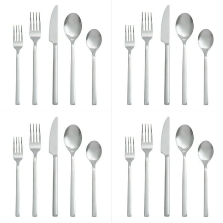 Better Homes & Gardens Holden Flatware Set with Black Handles Service ( 20 Piece)
