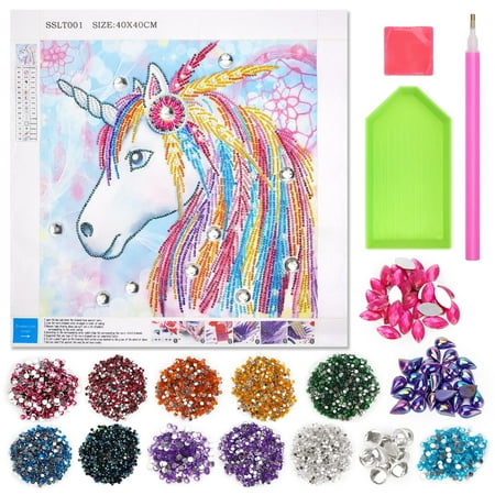 Gifts for 8 9 10 11 Year Old Girls, Diamond Arts Kits for Kids Age 8 9 10 11 12 Presents Arts and Crafts for Kids Teenage Girl Toys Gifts Age 6-8-10-12 Painting By Number for Children Adults