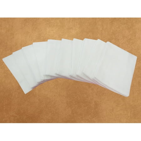 Mainstays 10-Piece Flour Sack Kitchen Towel Set, White