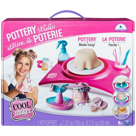 Cool Maker, Pottery Studio, Clay Pottery Wheel Craft Kit for Kids Aged 6 and up (Edition May Vary)