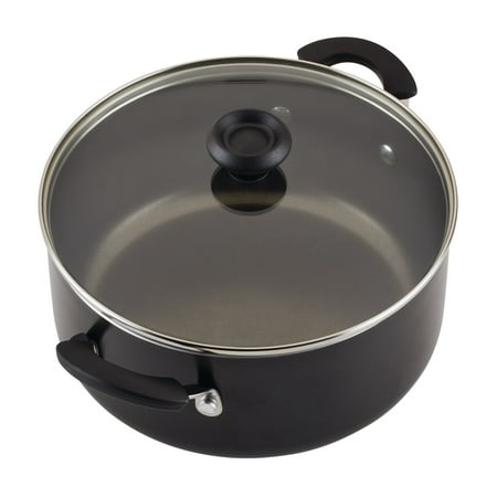 Farberware Easy Clean 22 Piece Nonstick Aluminum Pot and Pan Set, Black, Black