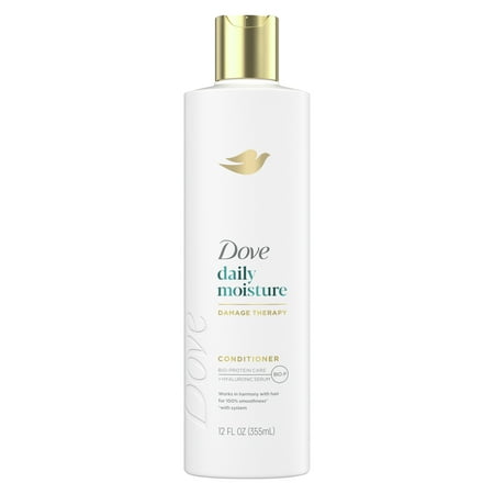 Dove Conditioner Daily Moisture Damage Therapy with Bio-Protein Care Technology & Hyaluronic Serum, 12 oz