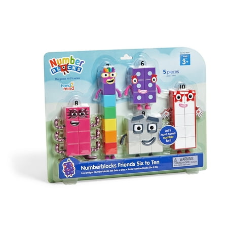 hand2mind Numberblocks? Friends Six to Ten, Toy Character Figures for Kids (5 Pieces)