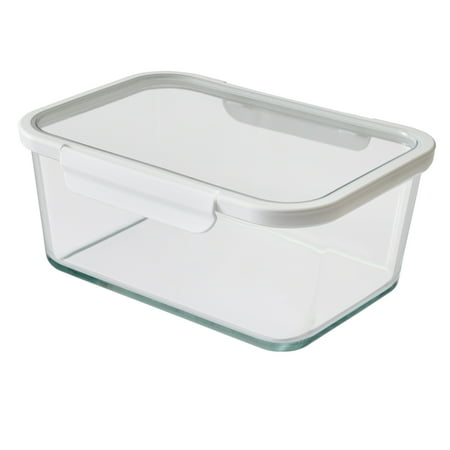 Better Homes & Gardens 14Cup Rectangle Glass Food Storage Container with Tritan Lid. Set of 1, 2 Pieces