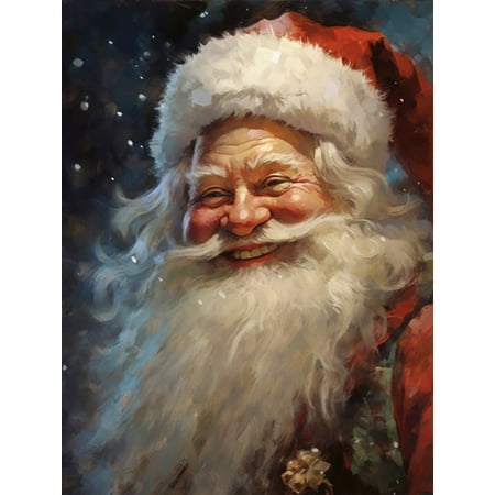 HsdsBebe DIY Diamond Art Painting Kit,Santa Claus Art Craft Gem Painting Adult and Children Diamond Art