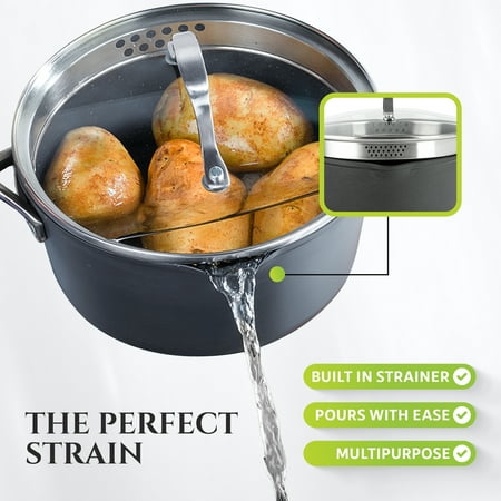 Granitestone 14 Piece Pots and Pans Set Nonstick Cookware Kitchen Set Cooking Stock Pot Frying Skillet Sauce Pan Lids