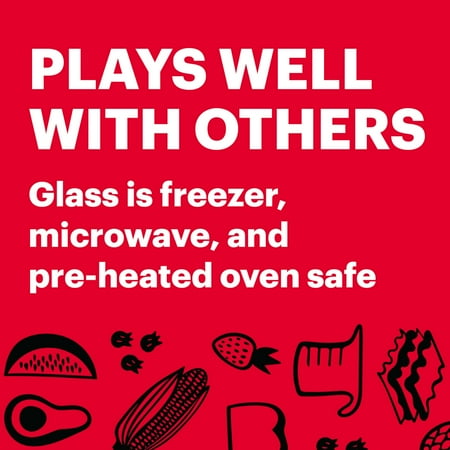 Pyrex Hello Kitty 4-Cup Round Glass Storage Container with Pink Airtight Lid, 2-Piece