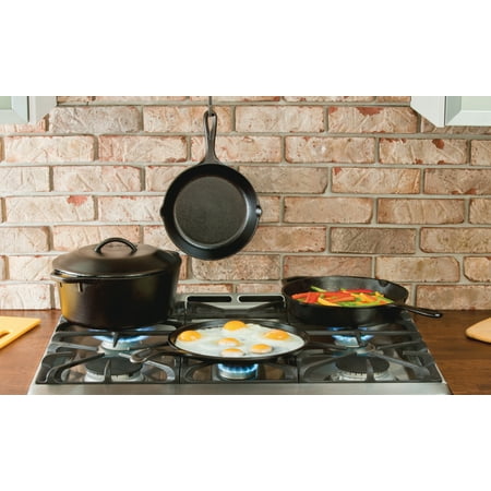 Lodge Cast Iron Seasoned 5-Piece Set with Skillet, Griddle & Dutch Oven