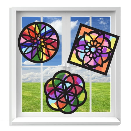 Vhale Suncatchers Stained Glass Effect Paper Craft Kit