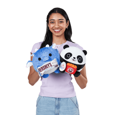 SNACKLES 8 inch Snackle (Panda Express) Andy the Panda, Ultra Soft Collectible Plush Toy by ZURU