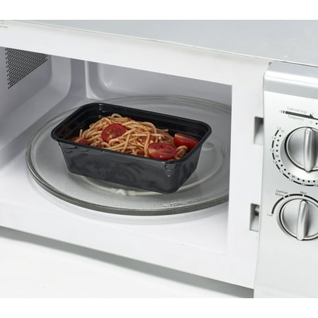 Mainstays 3 Cup Plastic Snack Meal Prep Container, 5 Pack