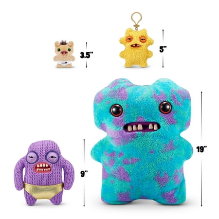 Fuggler Gold Fuggs 9 inch (Mr Needles), Funny Ugly Monster Soft Plush Collectible Toy by ZURU