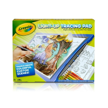 Crayola Light-Up Tracing Pad, Blue, Colored Pencils, Creative Gift for Kids & Artists, Arts & Craft Supplies, Kids Toys