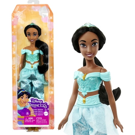Disney Princess Jasmine 11 inch Fashion Doll with Black Hair, Brown Eyes & Tiara Accessory, One Size