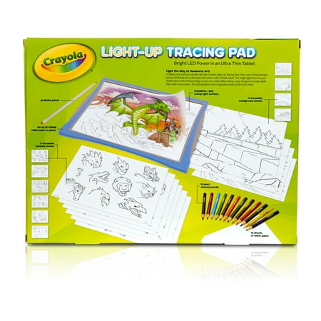 Crayola Light-Up Tracing Pad, Blue, Colored Pencils, Creative Gift for Kids & Artists, Arts & Craft Supplies, Kids Toys