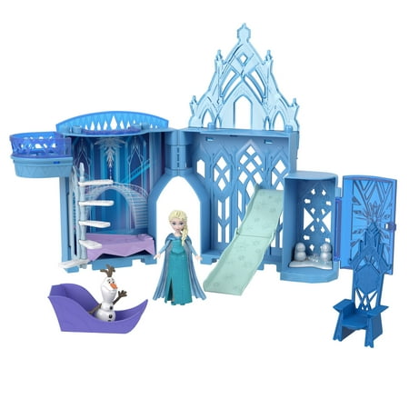 Disney Frozen Storytime Stackers Princess Elsa's Ice Palace, Doll House Playset with Small Doll, One Size
