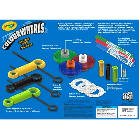 Crayola Colourwhirls Spin Art Toy with Washable Marker, 3 Ct, Easter Toys, Easter Crafts & Art Supplies, Gifts for Kids Ages 6, 7, 8, 9