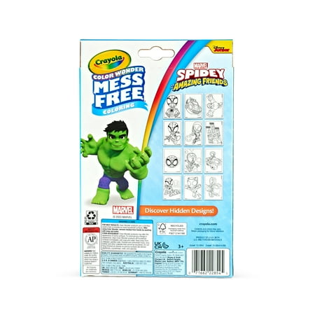 Crayola Color Wonder Spidey & His Amazing Friends Mini Box Set, Toddler Craft, Spiderman Gift for Kids, 3+