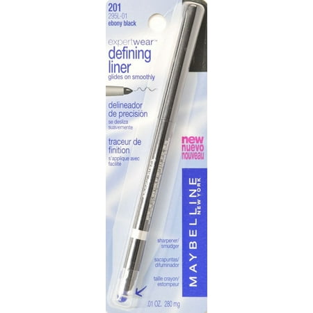 Maybelline ExpertWear Defining Liner, Ebony Black, 0.01 oz