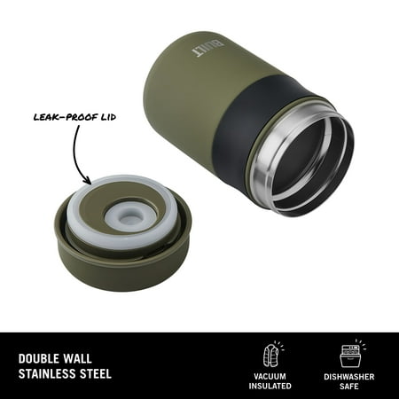 Built 16oz Double Wall Vacuum Insulated Food Jar Sage Green